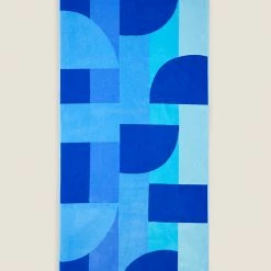 Best Pirce ✨ Towels Pure Cotton Geometric Beach Towel 🥰