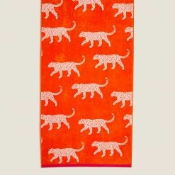 Promo 🌟 Towels Pure Cotton Leopard Print Beach Towel 🔥