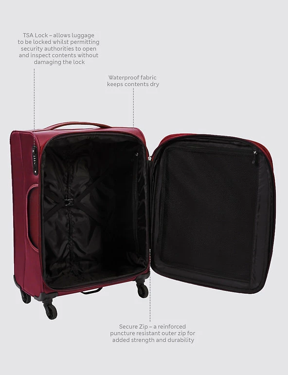 Top 10 ๐ M&S Collection Suitcases & Luggage Ultralite 4 Wheel Soft Medium Suitcase โค๏ธ 16 Top 10 ๐ M&S Collection Suitcases & Luggage Ultralite 4 Wheel Soft Medium Suitcase โค๏ธ - Image 16