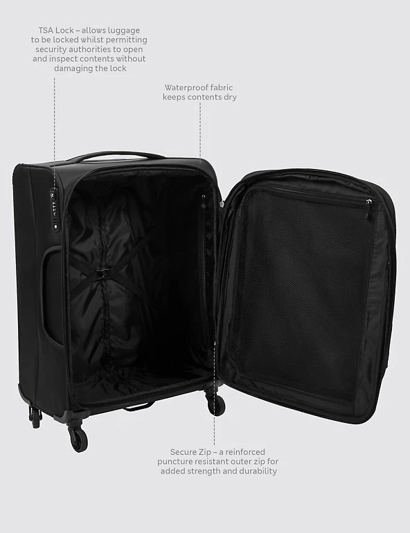 Top 10 ๐ M&S Collection Suitcases & Luggage Ultralite 4 Wheel Soft Medium Suitcase โค๏ธ 8 Top 10 ๐ M&S Collection Suitcases & Luggage Ultralite 4 Wheel Soft Medium Suitcase โค๏ธ - Image 8