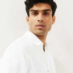 Promo 👏 JAEGER Casual 👚 Shirts Luxury Pure Linen Overshirt 🥰 -Men's Holiday Clothes Sales SD 01 T62 1212A Z0 X EC 2