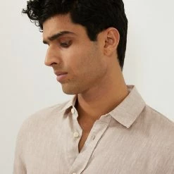 Wholesale ✔️ JAEGER Casual 👚 Shirts Luxury Pure Linen Long Sleeve 👚 Shirt 🛒 -Men's Holiday Clothes Sales SD 01 T62 1228B SS X EC 2