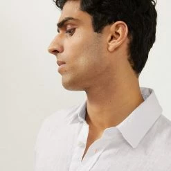 Promo ✔️ JAEGER Casual 👚 Shirts Luxury Pure Linen Short Sleeve 👚 Shirt 🤩 -Men's Holiday Clothes Sales SD 01 T62 1229B Z0 X EC 2