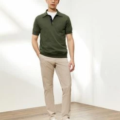 Best deal 🤩 JAEGER Casual Trousers Slim Fit Cotton Stretch Chinos 🤩 -Men's Holiday Clothes Sales SD 01 T62 2604C L2 X EC 0
