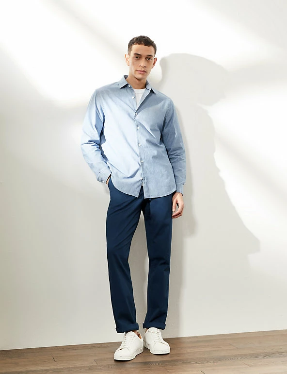 Hot Sale 🎁 JAEGER Casual Trousers Regular Fit Pure Cotton Twill Chinos 🛒 7 Hot Sale 🎁 JAEGER Casual Trousers Regular Fit Pure Cotton Twill Chinos 🛒 - Image 7