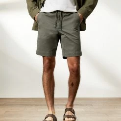 Promo 🌟 JAEGER Men's Shorts Cotton Stretch Drawstring Shorts 👍 -Men's Holiday Clothes Sales SD 01 T62 2606C JR X EC 2