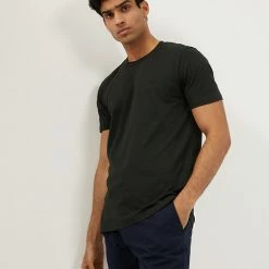 Hot Sale ✔️ JAEGER Men's T-shirts Pure Cotton Crew Neck T-Shirt 🎉 -Men's Holiday Clothes Sales SD 01 T62 3805A Y0 X EC 0