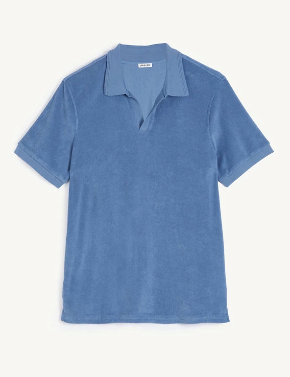 Cheapest 👍 JAEGER Men's Polo 👚 Shirts Pure Cotton Toweling Polo 👚 Shirt ✨ 2 Cheapest 👍 JAEGER Men's Polo 👚 Shirts Pure Cotton Toweling Polo 👚 Shirt ✨ - Image 2