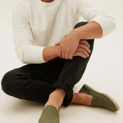 Wholesale 💯 M&S Collection Men's Casual 👞 Shoes Canvas Slip On Espadrilles ⌛ -Men's Holiday Clothes Sales SD 03 T03 2094 KH X EC 4