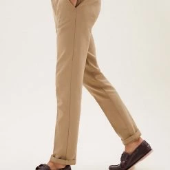 Budget ⌛ M&S Collection Men's Casual 👞 Shoes Wide Fit Leather Boat 👞 Shoes 🎉 -Men's Holiday Clothes Sales SD 03 T03 2196W N0 X EC 4