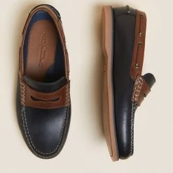 Hot Sale 🔔 M&S Collection Men's Smart 👞 Shoes Leather Slip-On Boat 👞 Shoes 🌟 7 Hot Sale 🔔 M&S Collection Men's Smart 👞 Shoes Leather Slip-On Boat 👞 Shoes 🌟 -Men's Holiday Clothes Sales SD 03 T03 2203 F4 X EC 1
