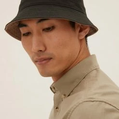 Best Pirce 🎉 M&S Collection Men's Hats Reversible Bucket Hat 😍
