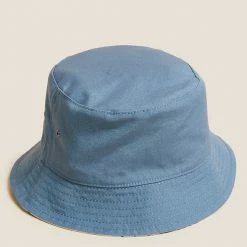 Buy ✨ M&S Collection Men's Hats Pure Cotton Reversible Bucket Hat 😀 -Men's Holiday Clothes Sales SD 03 T09 3816 E4 X EC 1