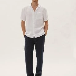 Cheapest 🥰 M&S Collection Men's Trousers Regular Fit Linen Trousers ❤️