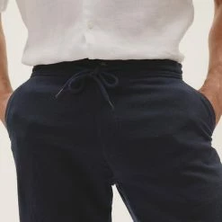 Cheapest 🥰 M&S Collection Men's Trousers Regular Fit Linen Trousers ❤️ -Men's Holiday Clothes Sales SD 03 T17 5359M F0 X EC 2