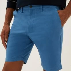 Deals ✨ M&S Collection Men's Shorts Stretch Chino Shorts 🔔 -Men's Holiday Clothes Sales SD 03 T17 5581M E5 X EC 2