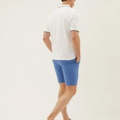 Deals ✨ M&S Collection Men's Shorts Stretch Chino Shorts 🔔 -Men's Holiday Clothes Sales SD 03 T17 5581M O4 X EC 3