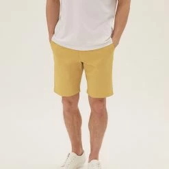 Deals ✨ M&S Collection Men's Shorts Stretch Chino Shorts 🔔 -Men's Holiday Clothes Sales SD 03 T17 5581M S3 X EC 1