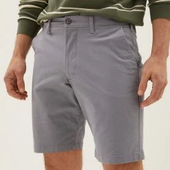 Deals ✨ M&S Collection Men's Shorts Stretch Chino Shorts 🔔 -Men's Holiday Clothes Sales SD 03 T17 5581M T1 X EC 2