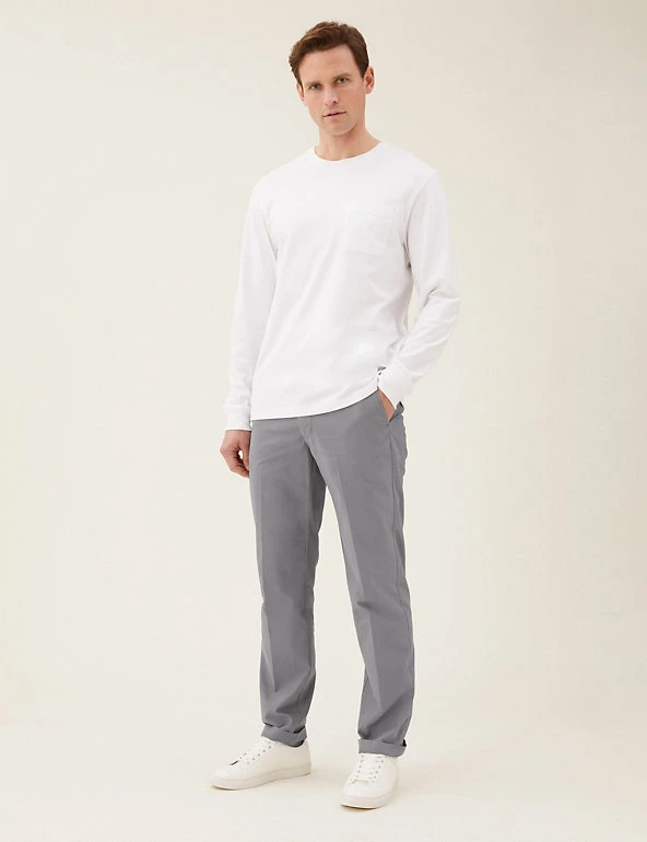 Buy โ๏ธ M&S Collection Men's Trousers Regular Fit Super Lightweight Chinos ๐ 1 Buy โ๏ธ M&S Collection Men's Trousers Regular Fit Super Lightweight Chinos ๐
