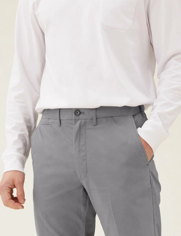 Buy โ๏ธ M&S Collection Men's Trousers Regular Fit Super Lightweight Chinos ๐ 5 Buy โ๏ธ M&S Collection Men's Trousers Regular Fit Super Lightweight Chinos ๐ - Image 5
