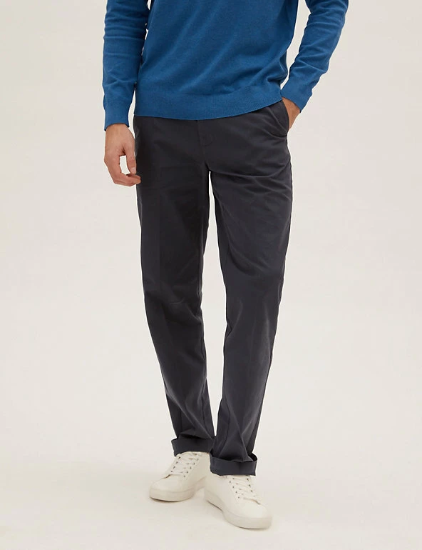 Buy โ๏ธ M&S Collection Men's Trousers Regular Fit Super Lightweight Chinos ๐ 29 Buy โ๏ธ M&S Collection Men's Trousers Regular Fit Super Lightweight Chinos ๐ - Image 29