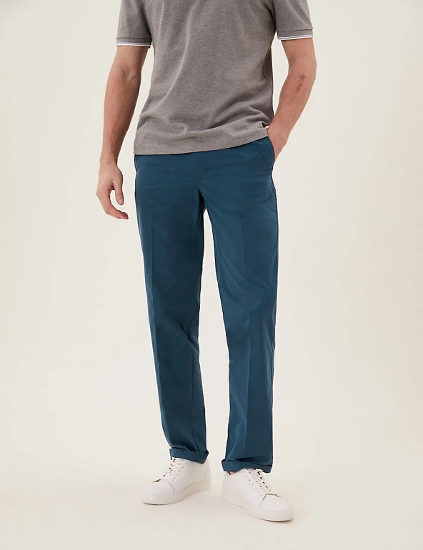 Buy โ๏ธ M&S Collection Men's Trousers Regular Fit Super Lightweight Chinos ๐ 34 Buy โ๏ธ M&S Collection Men's Trousers Regular Fit Super Lightweight Chinos ๐ - Image 34