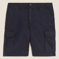Deals ❤️ M&S Collection Men's Shorts Organic Cotton Cargo Shorts 😉 -Men's Holiday Clothes Sales SD 03 T17 6411M F0 X EC 90