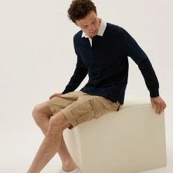 Deals ❤️ M&S Collection Men's Shorts Organic Cotton Cargo Shorts 😉