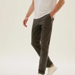 Flash Sale 🌟 M&S Collection Men's Trousers Slim Fit Stretch Chinos 🧨 -Men's Holiday Clothes Sales SD 03 T17 6601S WC X EC 1
