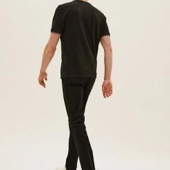 Flash Sale 🌟 M&S Collection Men's Trousers Slim Fit Stretch Chinos 🧨 -Men's Holiday Clothes Sales SD 03 T17 6601S Y4 X EC 2