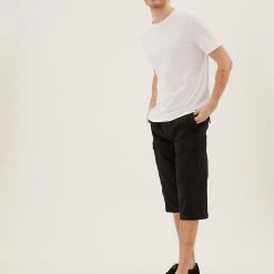 Best Pirce 😉 M&S Collection Men's Shorts 3/4 Leg Trekking Shorts ⭐ 19 Best Pirce 😉 M&S Collection Men's Shorts 3/4 Leg Trekking Shorts ⭐ -Men's Holiday Clothes Sales SD 03 T17 7443M VP X EC 0