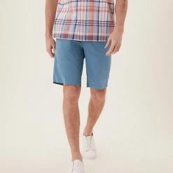 Top 10 🧨 M&S Collection Men's Shorts Super Lightweight Chino Shorts 🔔 -Men's Holiday Clothes Sales SD 03 T17 7720M BE X EC 3