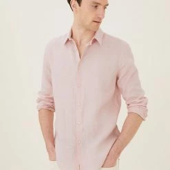 Men's Holiday Clothes Sales 22 Outlet π M&S Collection Casual π Shirts Pure Linen π Shirt π₯