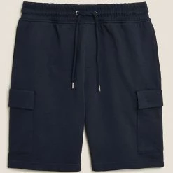 Best Sale ๐ M&S Collection Men's Shorts Pure Cotton Jersey Cargo Shorts ๐