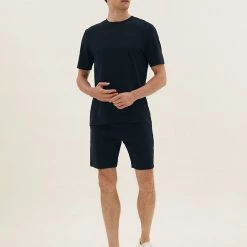 Promo ⌛ M&S Collection Men's Shorts Pure Cotton Drawstring Jersey Shorts 🛒 -Men's Holiday Clothes Sales SD 03 T28 1682M F3 X EC 0