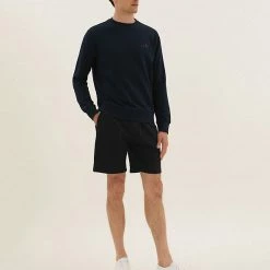 Promo ⌛ M&S Collection Men's Shorts Pure Cotton Drawstring Jersey Shorts 🛒 -Men's Holiday Clothes Sales SD 03 T28 1682M Y0 X EC 0