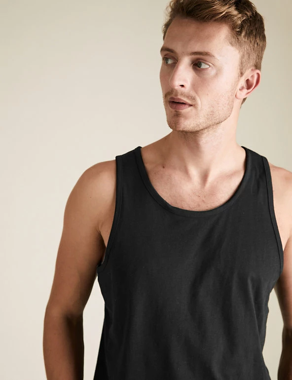 Cheapest ๐คฉ M&S Collection Vests Slim Fit Pure Cotton Vest ๐ 2 Cheapest ๐คฉ M&S Collection Vests Slim Fit Pure Cotton Vest ๐ - Image 2