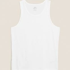 Cheapest 🤩 M&S Collection Vests Slim Fit Pure Cotton Vest 😉