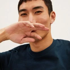 Coupon 😀 M&S Collection Men's T-shirts Pure Cotton Heavy Weight T-Shirt ✨ -Men's Holiday Clothes Sales SD 03 T28 1995M F3 X EC 0