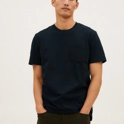 Coupon 😀 M&S Collection Men's T-shirts Pure Cotton Heavy Weight T-Shirt ✨ -Men's Holiday Clothes Sales SD 03 T28 1995M F3 X EC 1