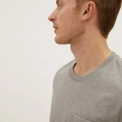 Coupon 😀 M&S Collection Men's T-shirts Pure Cotton Heavy Weight T-Shirt ✨ -Men's Holiday Clothes Sales SD 03 T28 1995M UT X EC 0