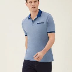 Cheap ⭐ M&S Collection Men's Polo 👕 Shirts Modal Rich Soft Touch Polo 👕 Shirt ✨ -Men's Holiday Clothes Sales SD 03 T28 3312M E3 X EC 0