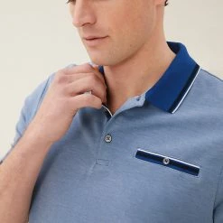 Cheap ⭐ M&S Collection Men's Polo 👕 Shirts Modal Rich Soft Touch Polo 👕 Shirt ✨ -Men's Holiday Clothes Sales SD 03 T28 3312M E3 X EC 1