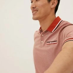 Cheap ⭐ M&S Collection Men's Polo 👕 Shirts Modal Rich Soft Touch Polo 👕 Shirt ✨ -Men's Holiday Clothes Sales SD 03 T28 3312M P8 X EC 1