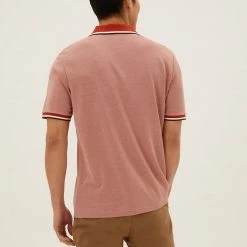 Cheap ⭐ M&S Collection Men's Polo 👕 Shirts Modal Rich Soft Touch Polo 👕 Shirt ✨ -Men's Holiday Clothes Sales SD 03 T28 3312M P8 X EC 2