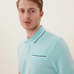 Cheap ⭐ M&S Collection Men's Polo 👕 Shirts Modal Rich Soft Touch Polo 👕 Shirt ✨ -Men's Holiday Clothes Sales SD 03 T28 3312M ST X EC 0