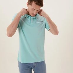 Cheap ⭐ M&S Collection Men's Polo 👕 Shirts Modal Rich Soft Touch Polo 👕 Shirt ✨ -Men's Holiday Clothes Sales SD 03 T28 3312M ST X EC 1