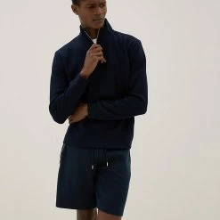 Best Sale ๐ฅ Autograph Men's Shorts Cotton Rich Drawstring Zip Pocket Shorts โญ