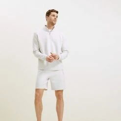 Best Sale 🔥 Autograph Men's Shorts Cotton Rich Drawstring Zip Pocket Shorts ⭐ -Men's Holiday Clothes Sales SD 03 T28 4934A XH X EC 3